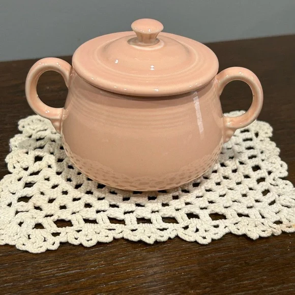 FIestaware - Fiesta Apricot Creamer and Sugar Bowl Set with Tray - Picture 9 of 13